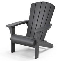 Gray plastic deals adirondack chairs